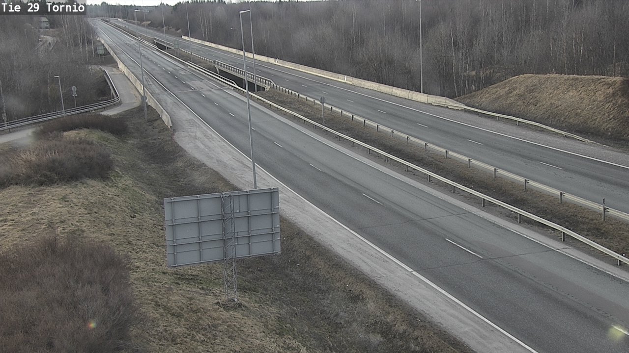 Weather Camera Image Väg 29 Torneå, Tornio, Lappi