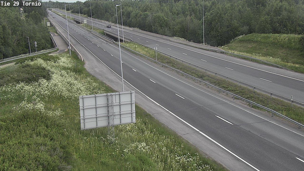 Weather Camera Image Väg 29 Torneå, Tornio, Lappi