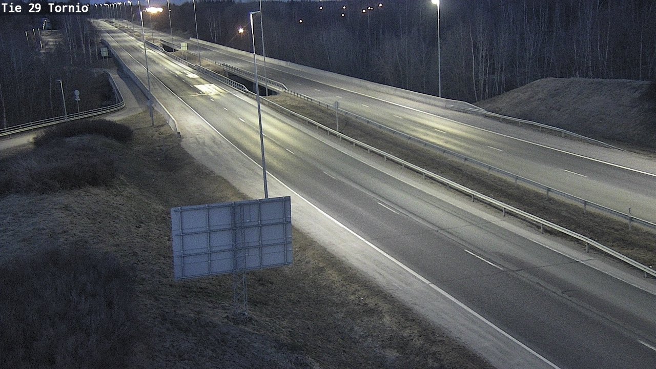 Weather Camera Image Väg 29 Torneå, Tornio, Lappi