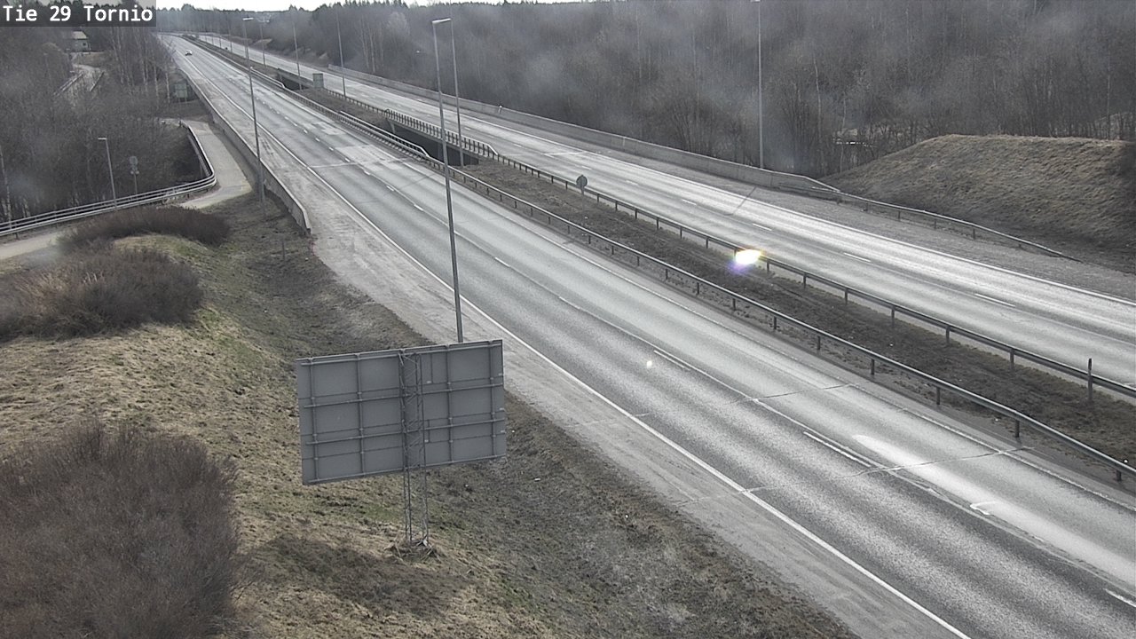Weather Camera Image Väg 29 Torneå, Tornio, Lappi