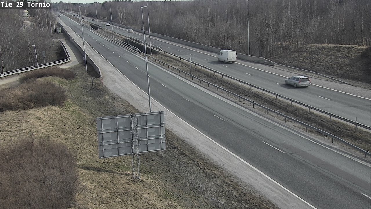 Weather Camera Image Väg 29 Torneå, Tornio, Lappi