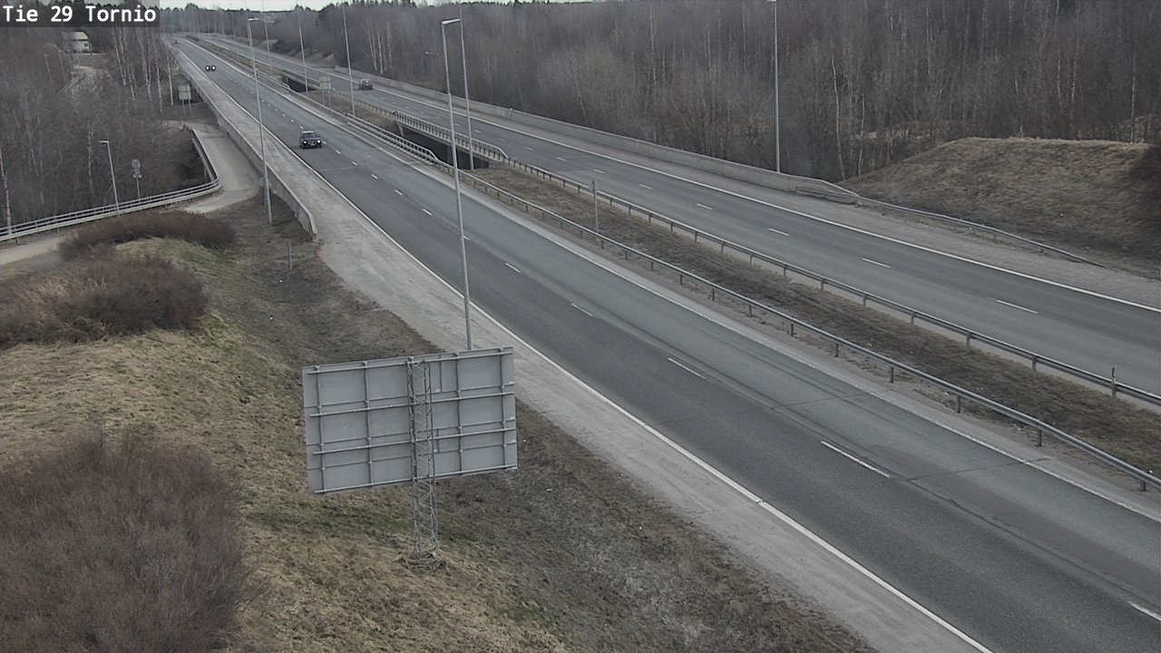 Weather Camera Image Väg 29 Torneå, Tornio, Lappi