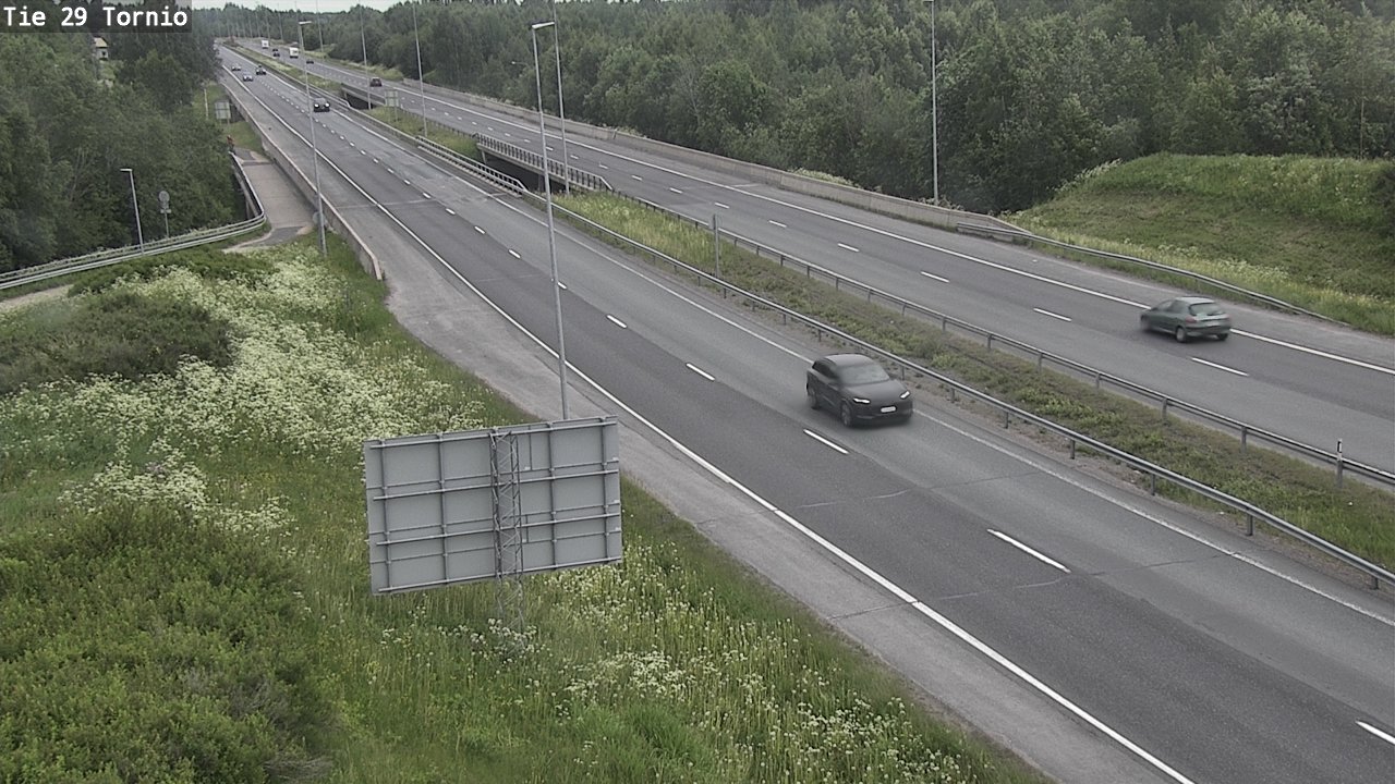 Weather Camera Image Väg 29 Torneå, Tornio, Lappi