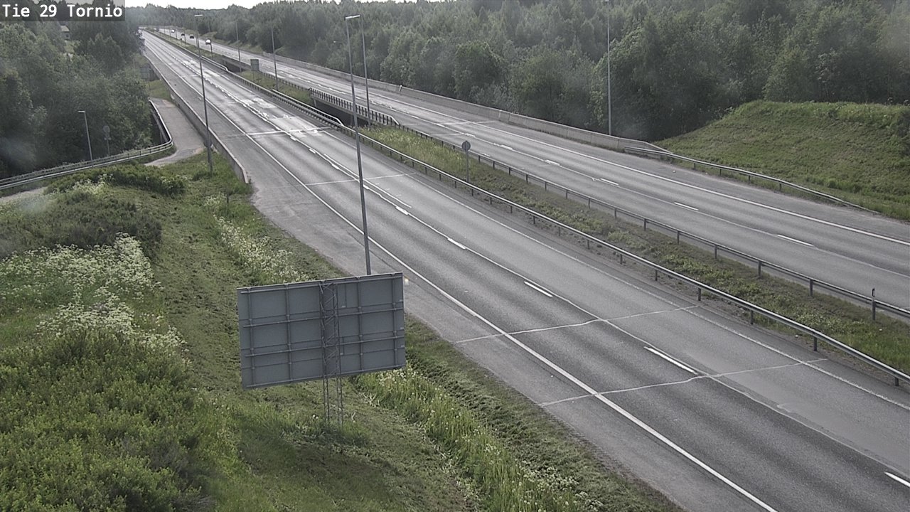 Weather Camera Image Väg 29 Torneå, Tornio, Lappi