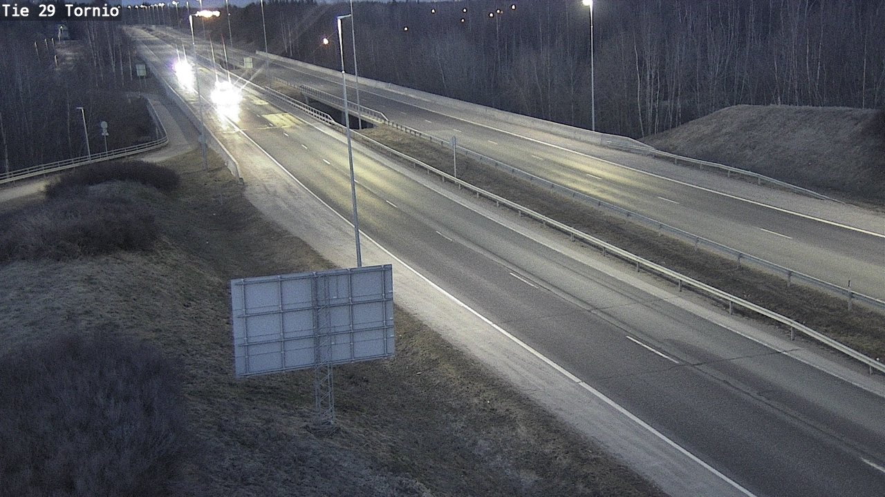 Weather Camera Image Väg 29 Torneå, Tornio, Lappi