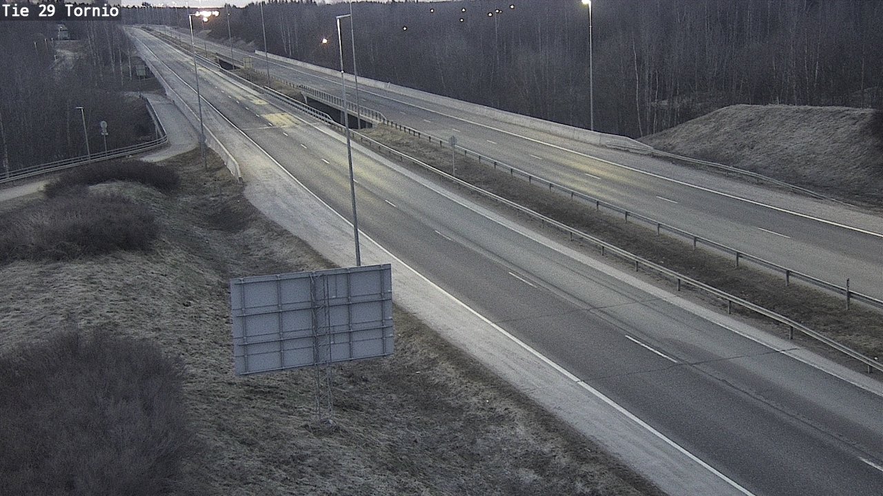 Weather Camera Image Väg 29 Torneå, Tornio, Lappi