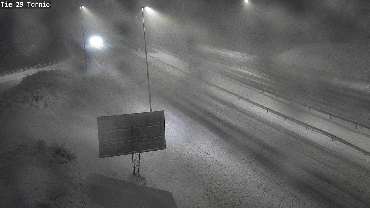 Weather Camera Image Väg 29 Torneå, Tornio, Lappi