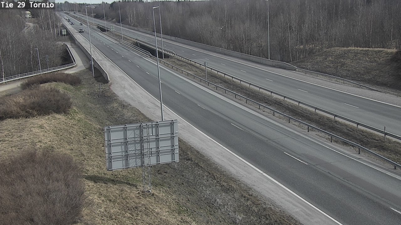 Weather Camera Image Väg 29 Torneå, Tornio, Lappi