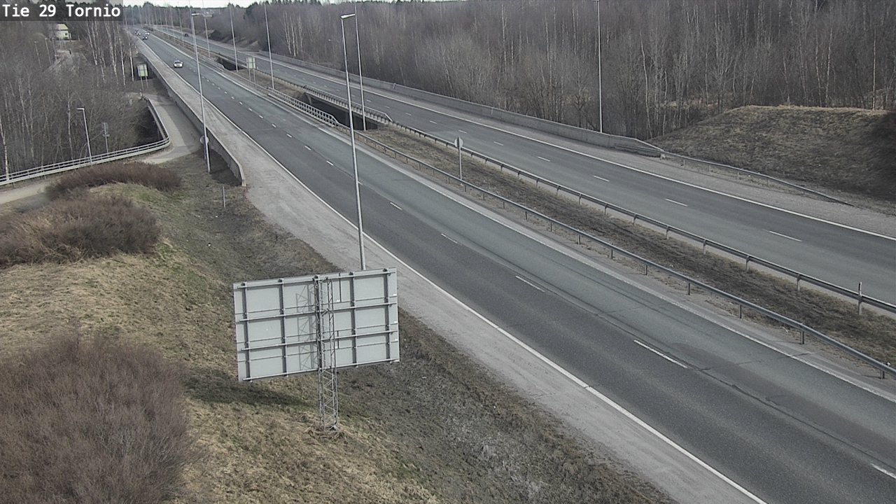 Weather Camera Image Väg 29 Torneå, Tornio, Lappi