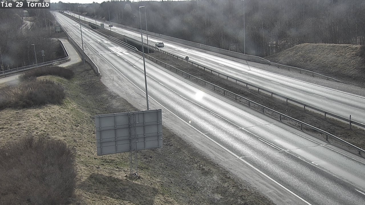 Weather Camera Image Väg 29 Torneå, Tornio, Lappi