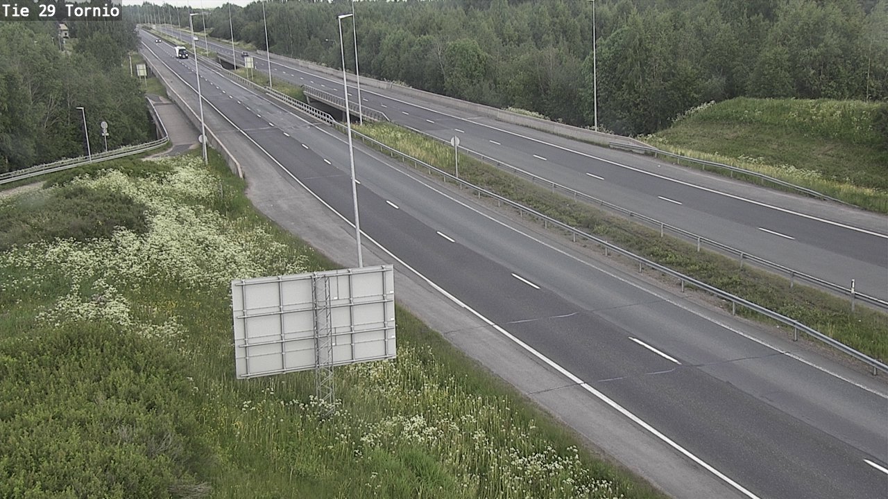 Weather Camera Image Väg 29 Torneå, Tornio, Lappi