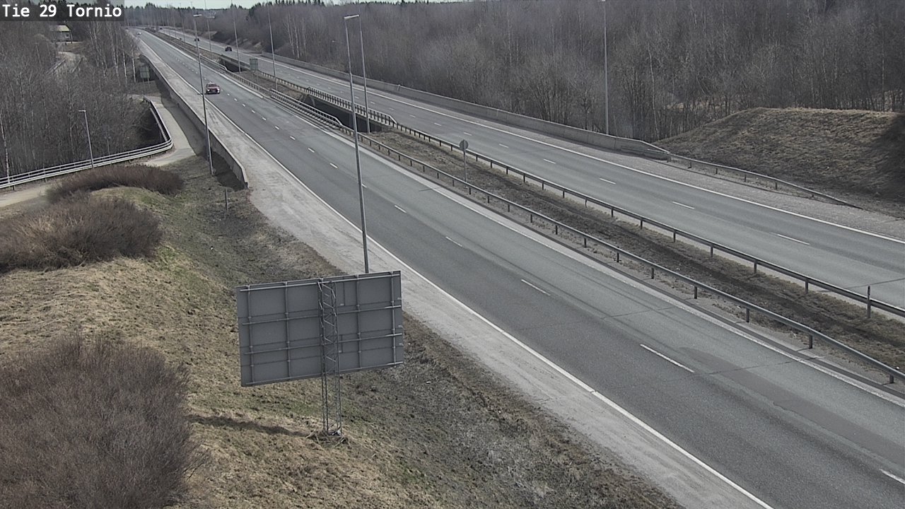 Weather Camera Image Väg 29 Torneå, Tornio, Lappi