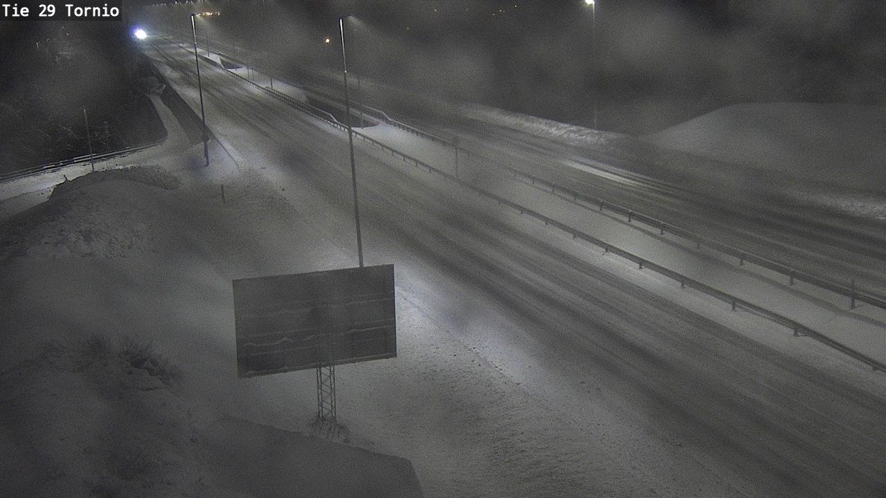 Weather Camera Image Väg 29 Torneå, Tornio, Lappi