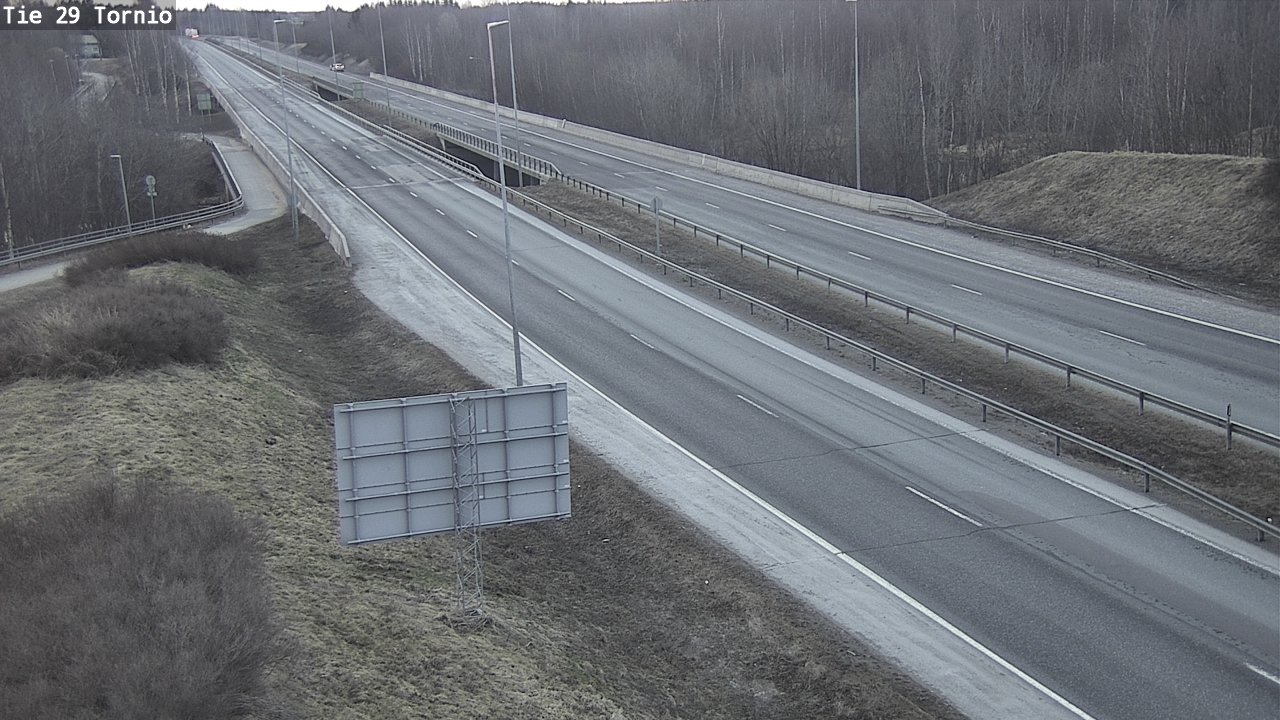Weather Camera Image Väg 29 Torneå, Tornio, Lappi