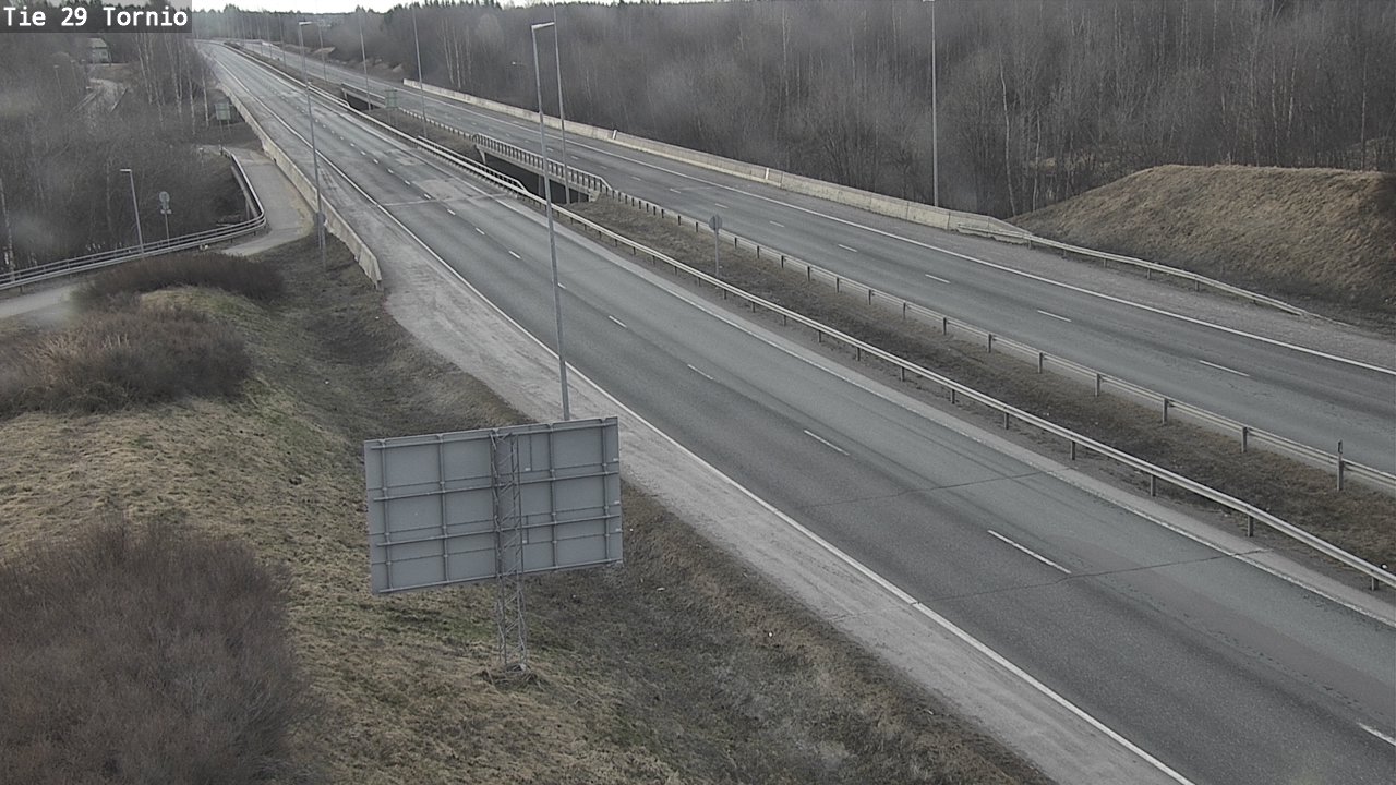 Weather Camera Image Väg 29 Torneå, Tornio, Lappi