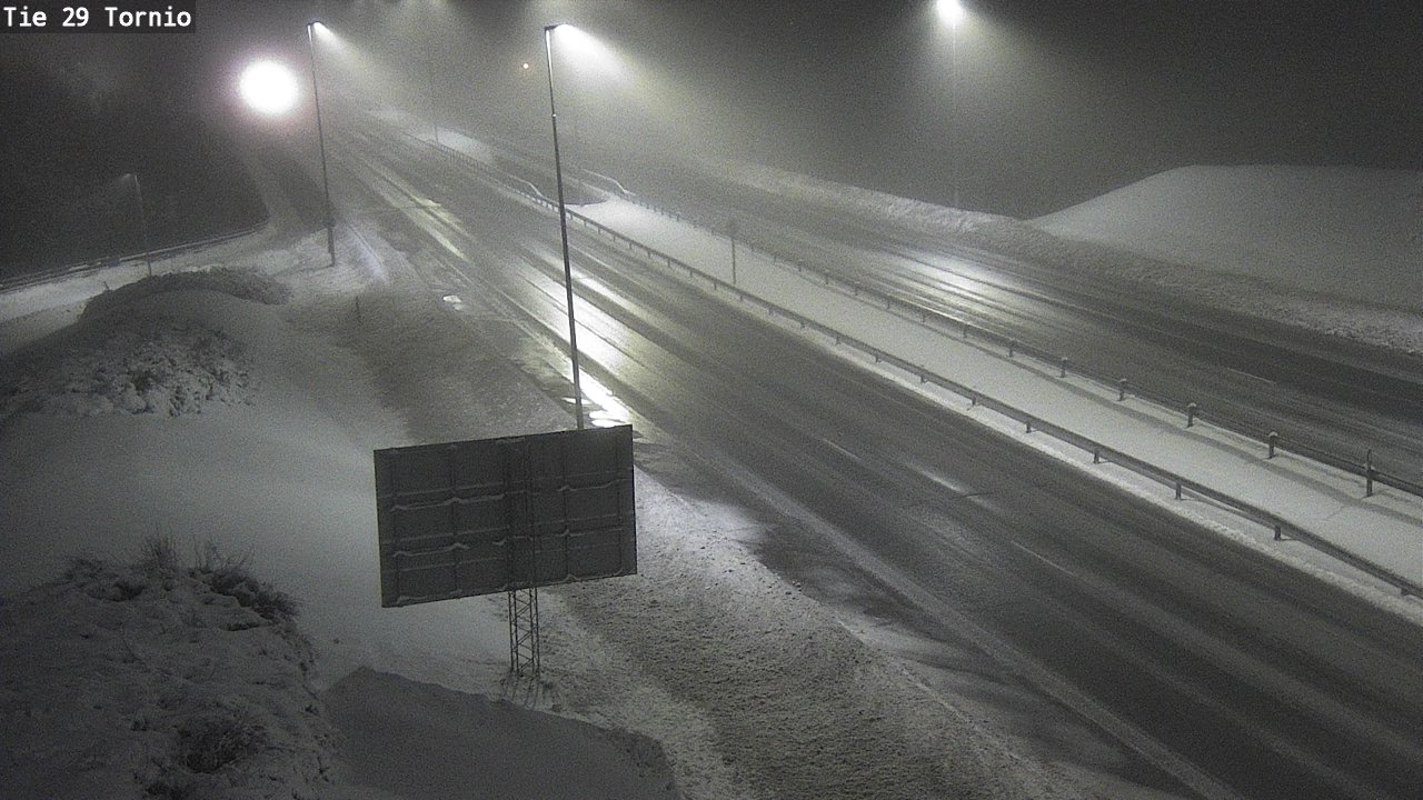 Weather Camera Image Väg 29 Torneå, Tornio, Lappi