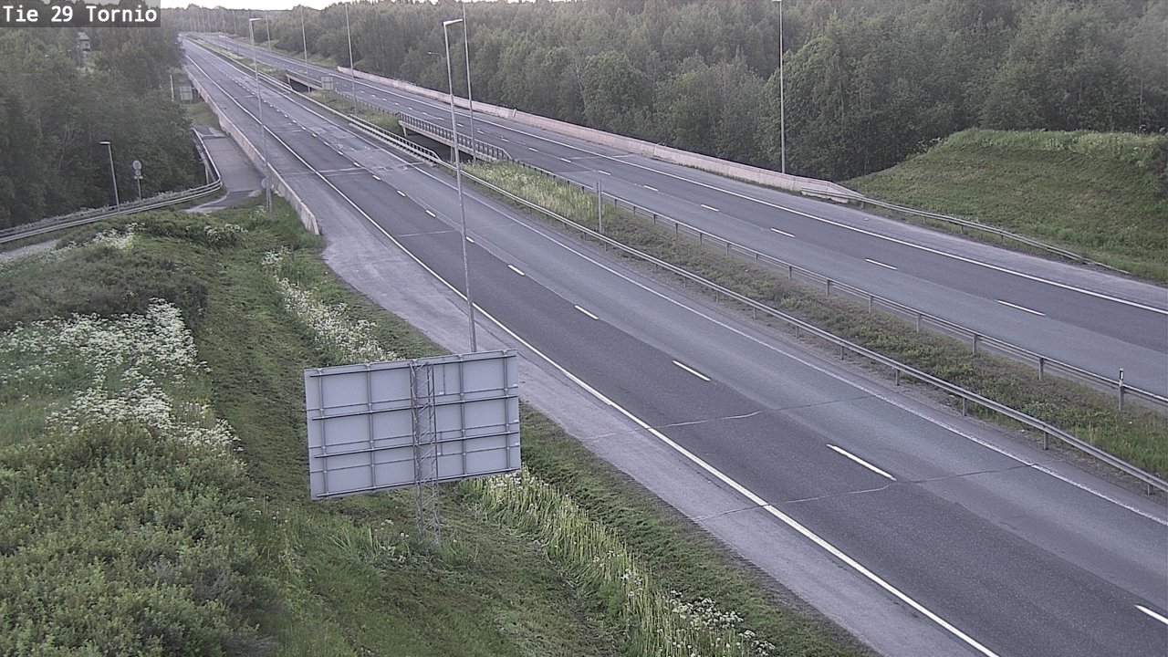Weather Camera Image Väg 29 Torneå, Tornio, Lappi