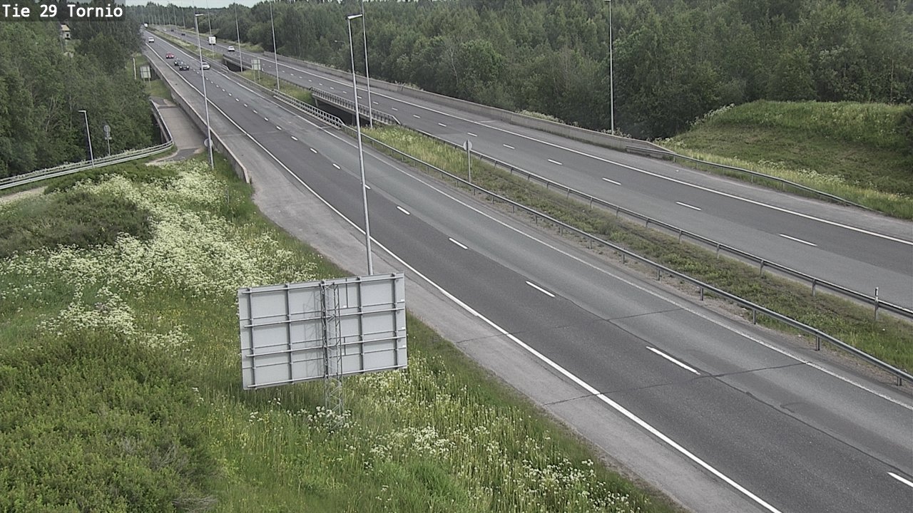 Weather Camera Image Väg 29 Torneå, Tornio, Lappi