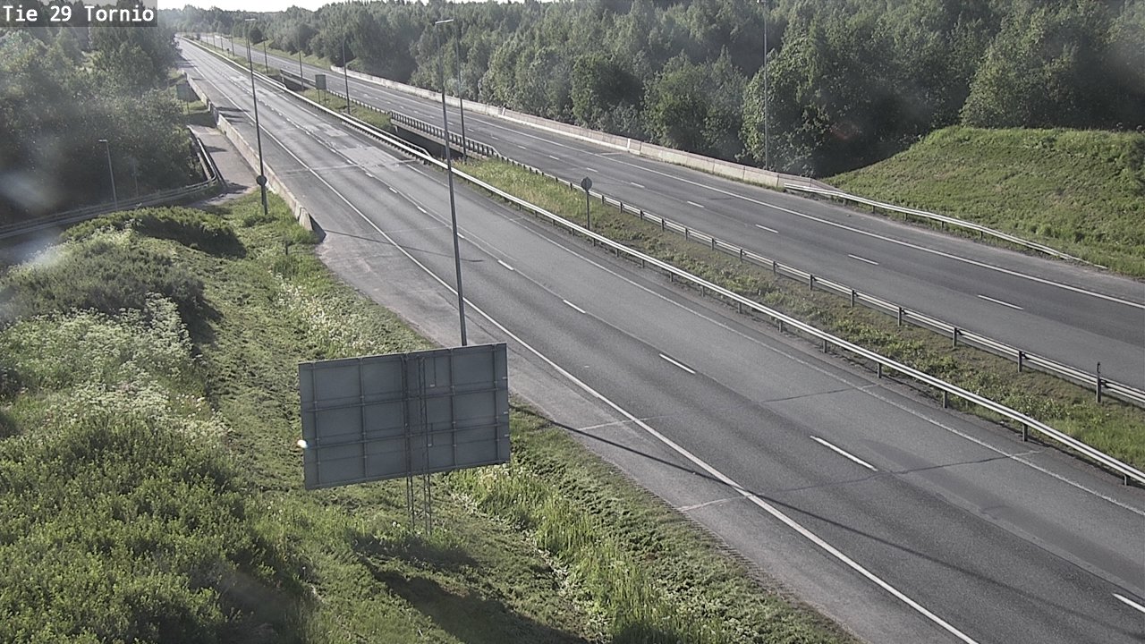 Weather Camera Image Väg 29 Torneå, Tornio, Lappi