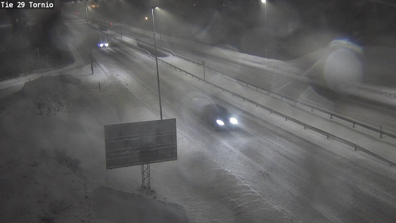 Weather Camera Image Väg 29 Torneå, Tornio, Lappi