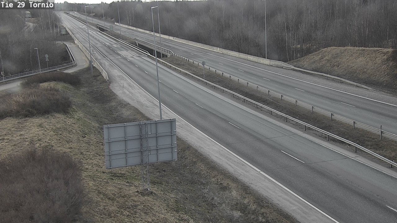 Weather Camera Image Väg 29 Torneå, Tornio, Lappi