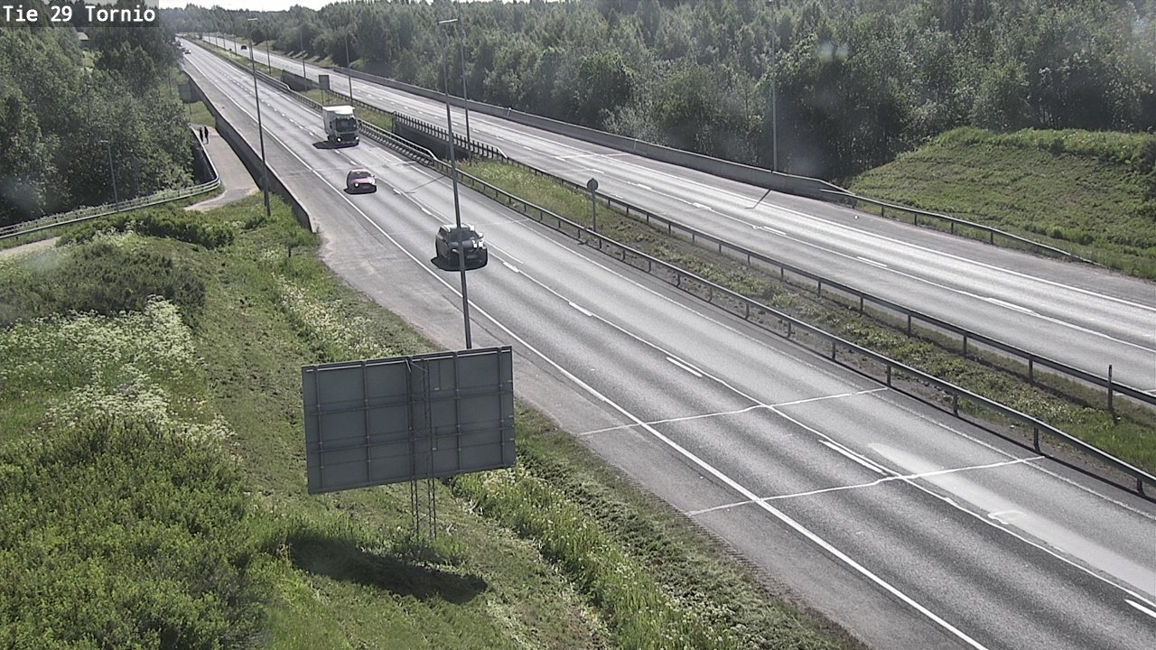 Weather Camera Image Väg 29 Torneå, Tornio, Lappi