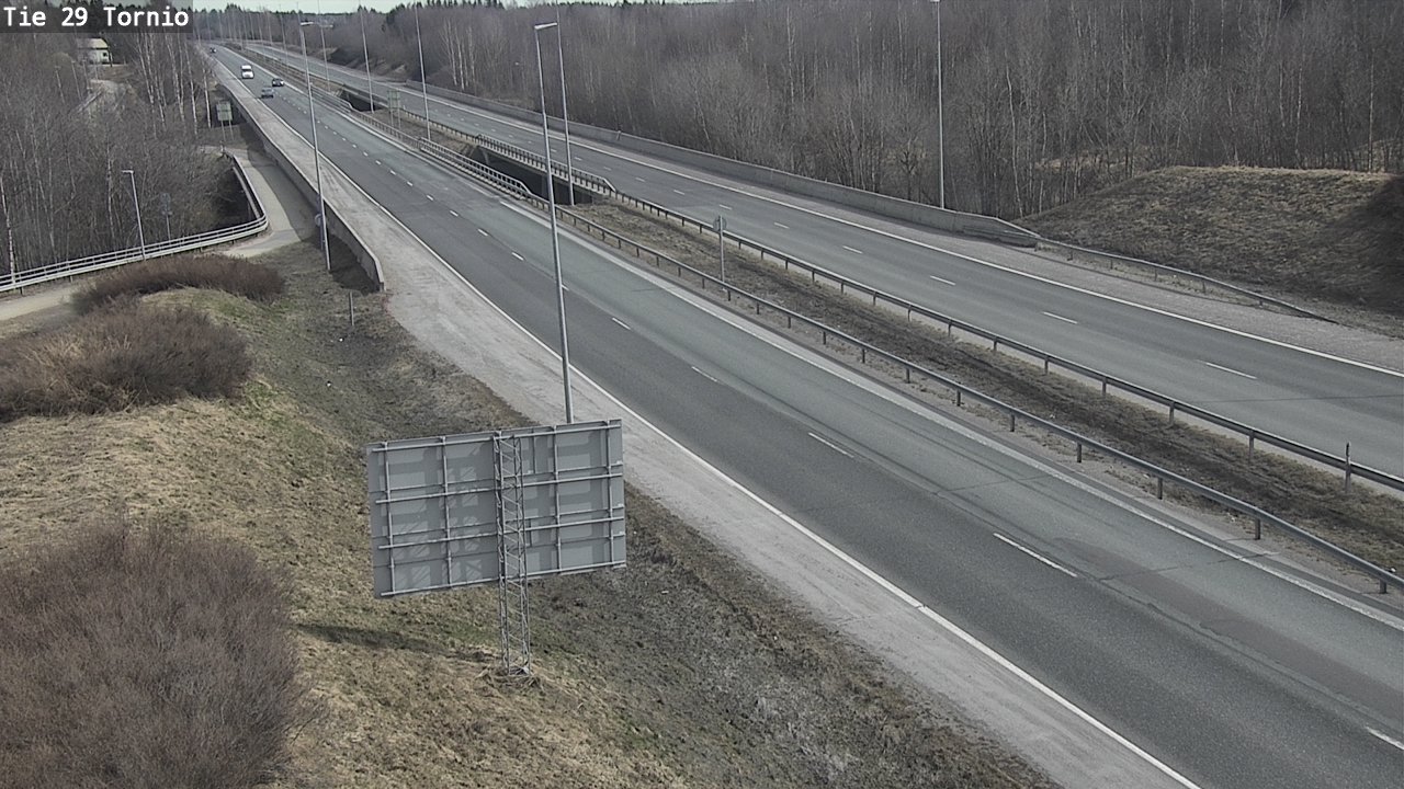 Weather Camera Image Väg 29 Torneå, Tornio, Lappi