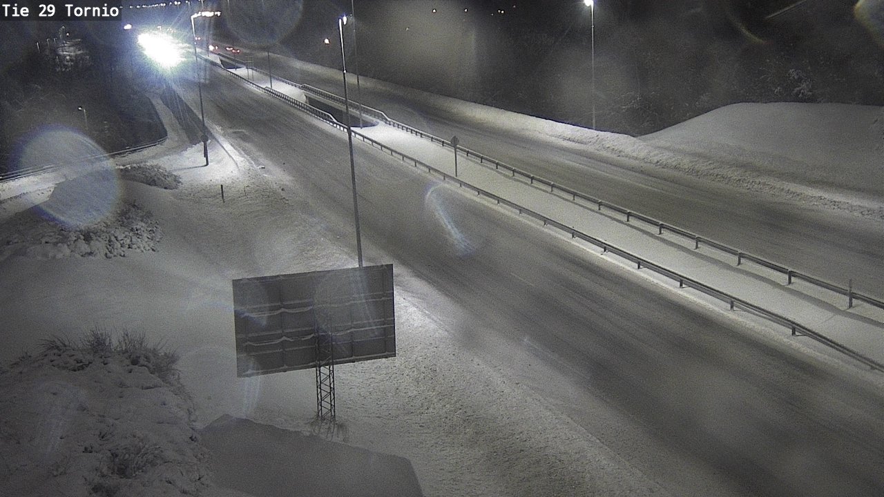 Weather Camera Image Väg 29 Torneå, Tornio, Lappi