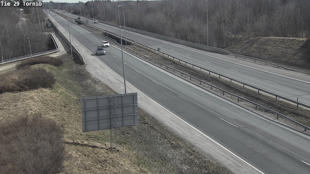 Weather Camera Image Väg 29 Torneå, Tornio, Lappi