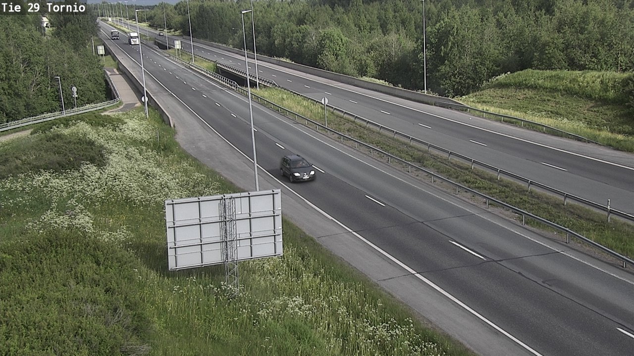 Weather Camera Image Väg 29 Torneå, Tornio, Lappi