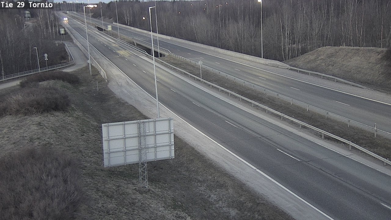 Weather Camera Image Väg 29 Torneå, Tornio, Lappi