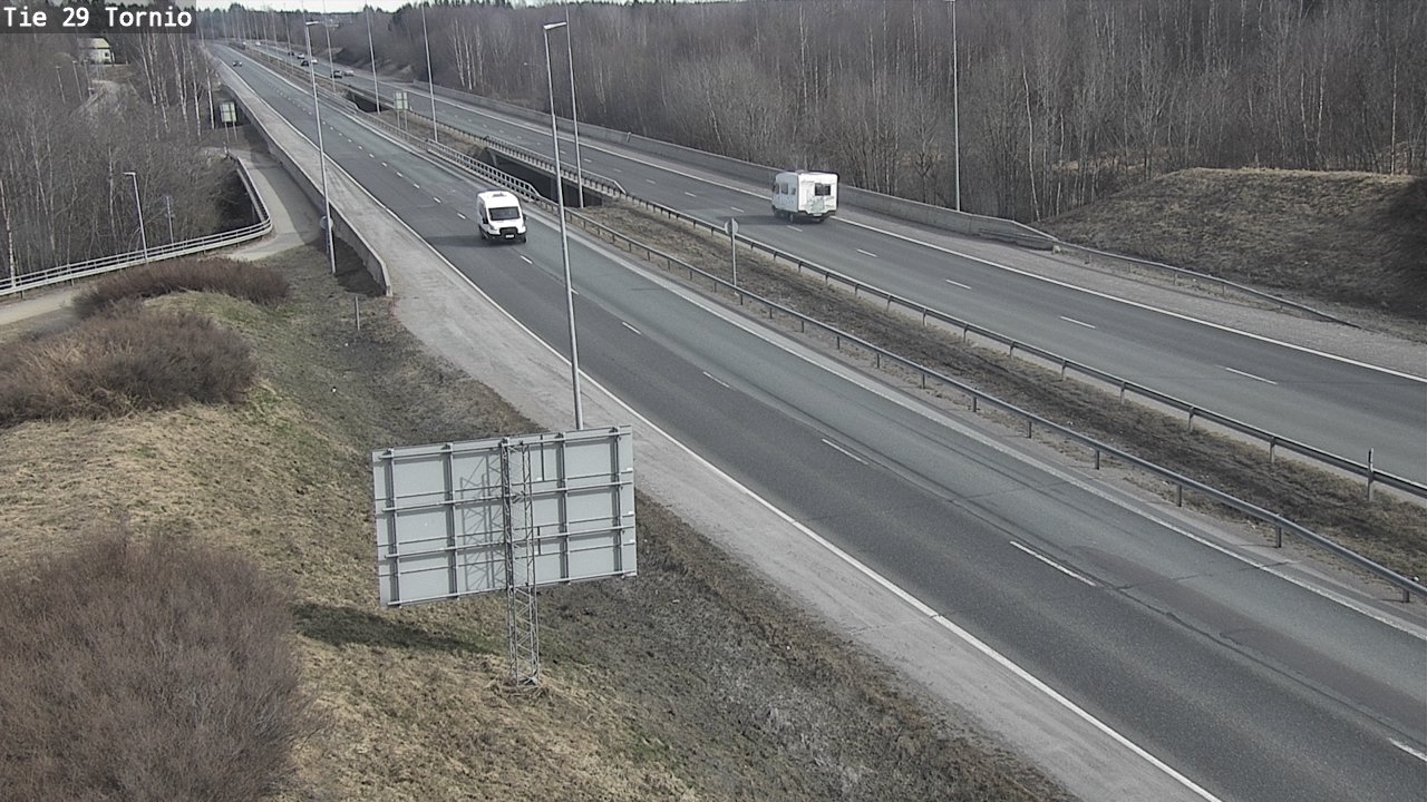 Weather Camera Image Väg 29 Torneå, Tornio, Lappi