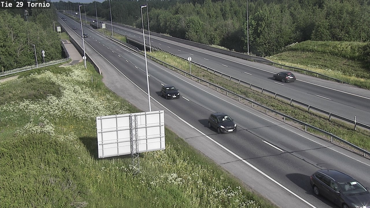 Weather Camera Image Väg 29 Torneå, Tornio, Lappi