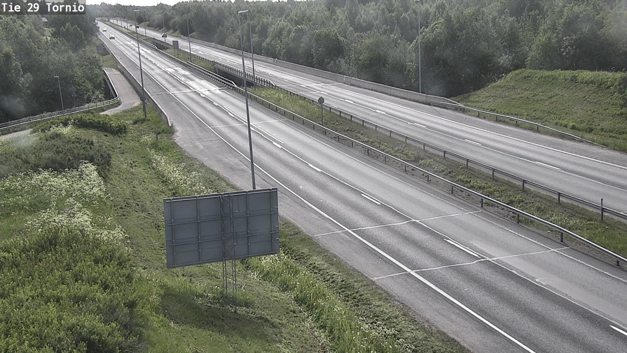 Weather Camera Image Väg 29 Torneå, Tornio, Lappi