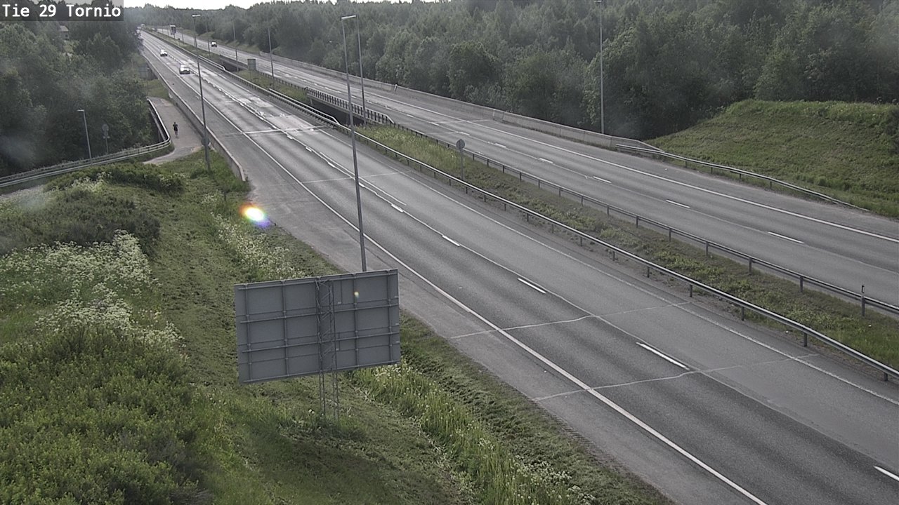 Weather Camera Image Väg 29 Torneå, Tornio, Lappi