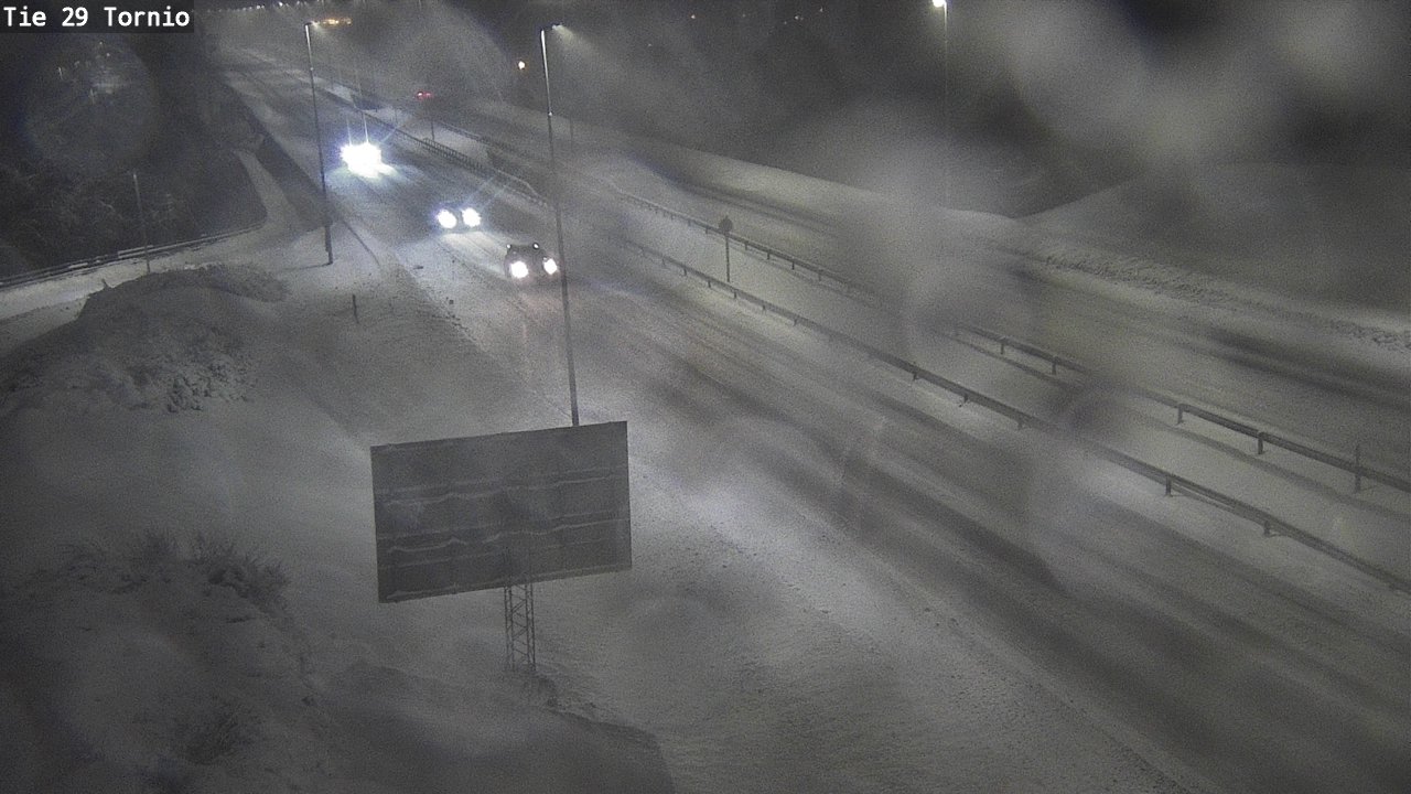 Weather Camera Image Väg 29 Torneå, Tornio, Lappi