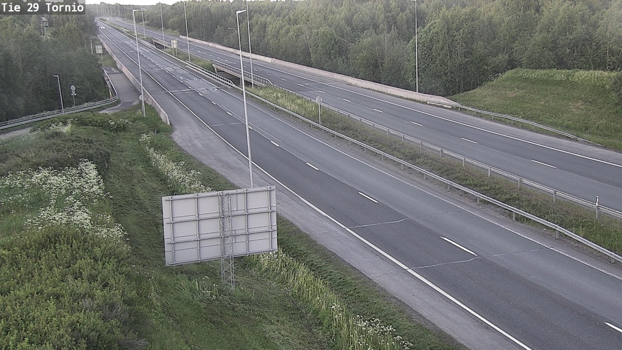 Weather Camera Image Väg 29 Torneå, Tornio, Lappi