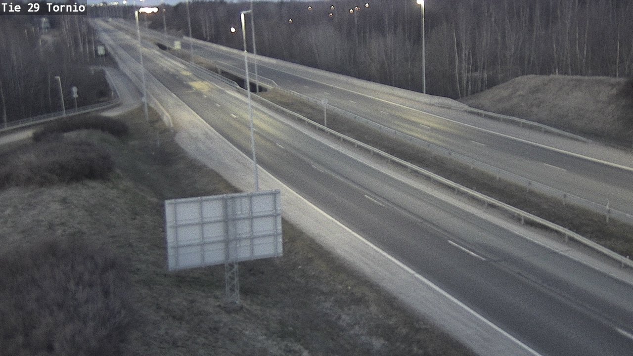 Weather Camera Image Väg 29 Torneå, Tornio, Lappi