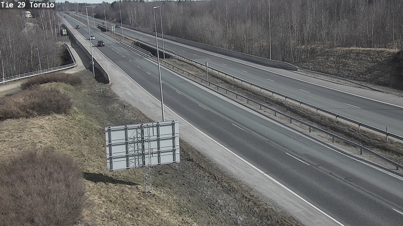 Weather Camera Image Väg 29 Torneå, Tornio, Lappi