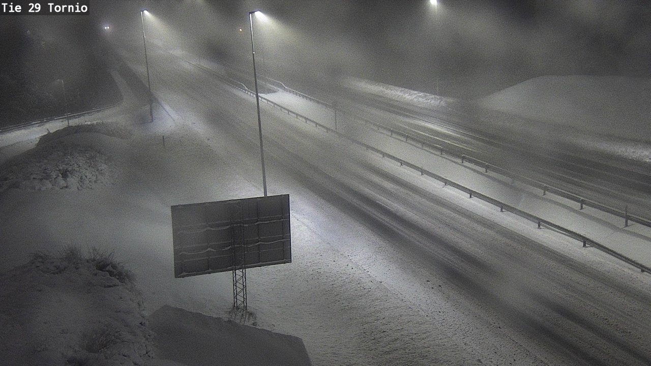 Weather Camera Image Väg 29 Torneå, Tornio, Lappi