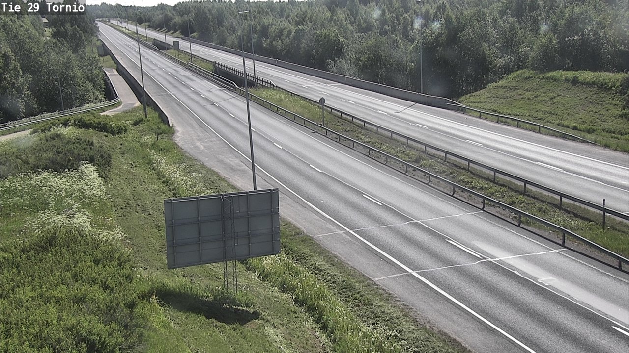 Weather Camera Image Väg 29 Torneå, Tornio, Lappi