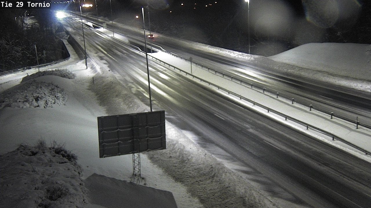 Weather Camera Image Väg 29 Torneå, Tornio, Lappi