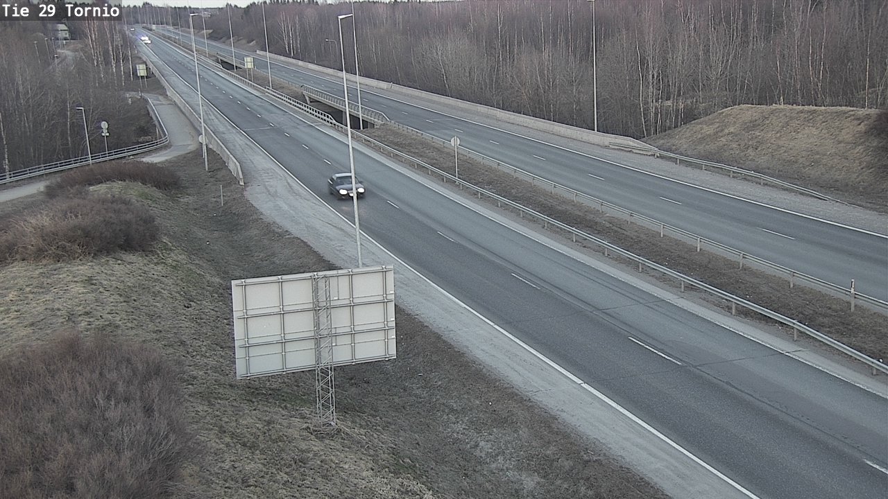 Weather Camera Image Väg 29 Torneå, Tornio, Lappi
