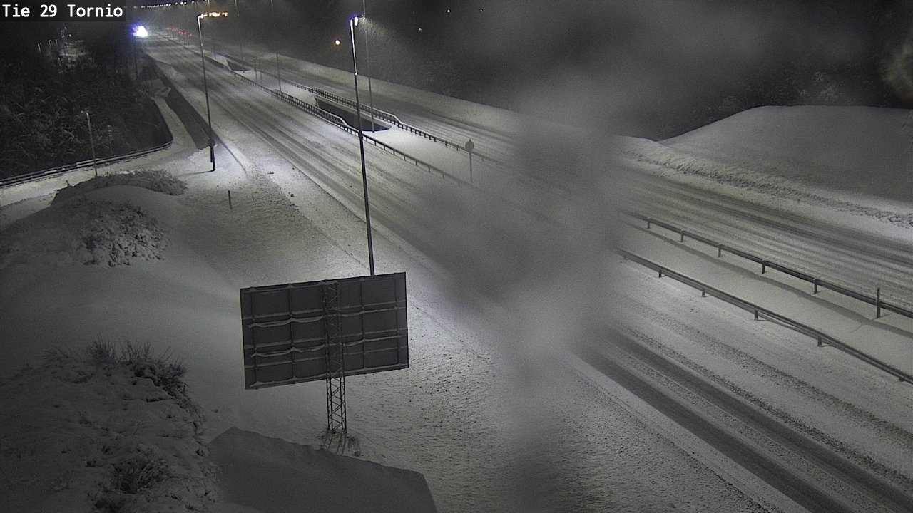Weather Camera Image Väg 29 Torneå, Tornio, Lappi