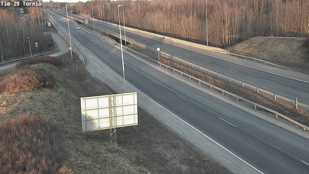 Weather Camera Image Väg 29 Torneå, Tornio, Lappi