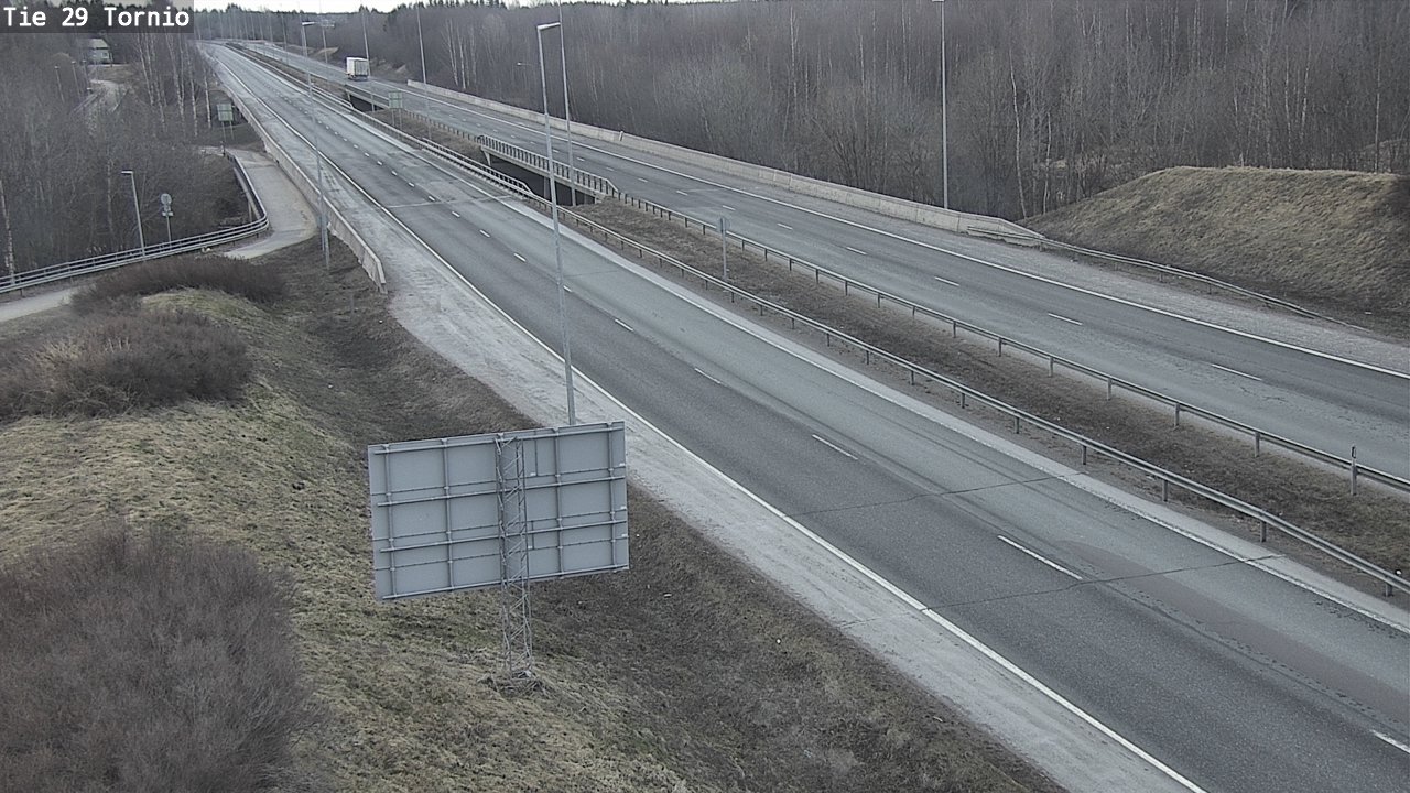 Weather Camera Image Väg 29 Torneå, Tornio, Lappi