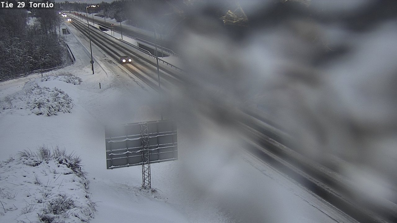 Weather Camera Image Väg 29 Torneå, Tornio, Lappi
