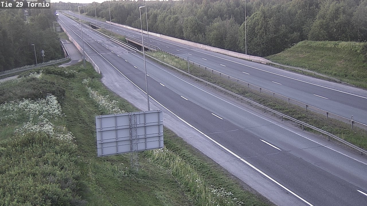 Weather Camera Image Väg 29 Torneå, Tornio, Lappi