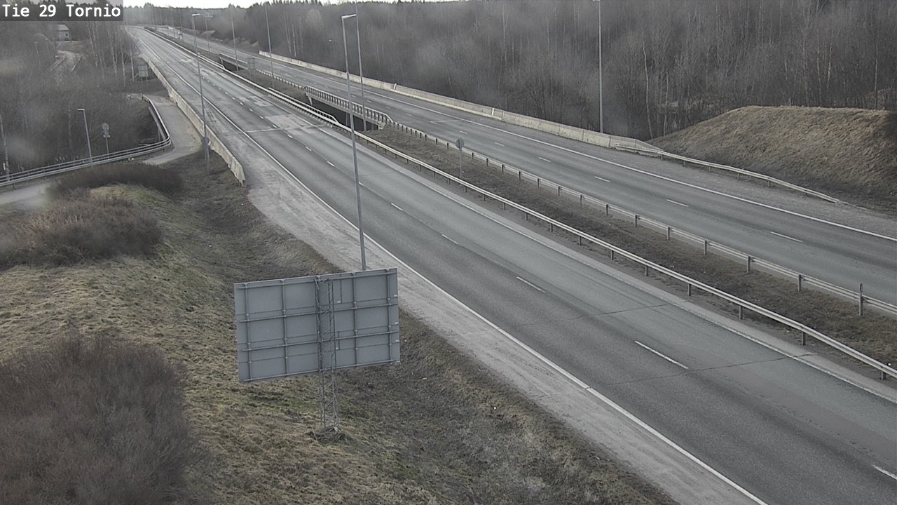 Weather Camera Image Väg 29 Torneå, Tornio, Lappi