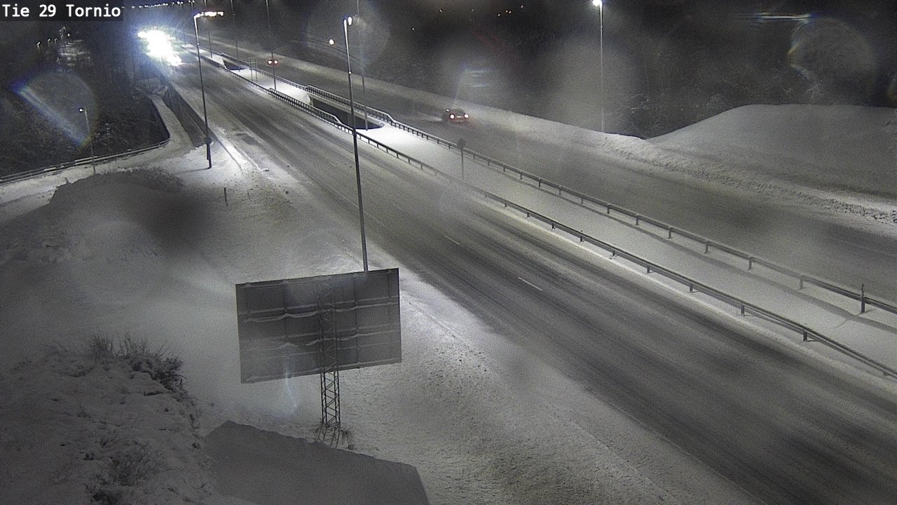 Weather Camera Image Väg 29 Torneå, Tornio, Lappi